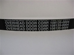 Overhead Door commercial garage door opener serpentine belt 108135-0004
