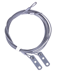 Safety Cable Assembly, 1/8" 7X7, 7' for 7' high torsion spring overhead doors
